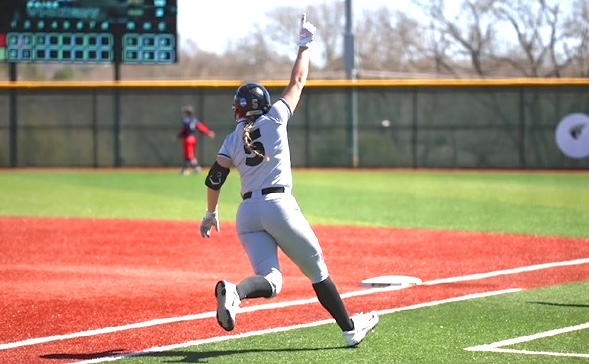 Freshman Paige Vickery celebrates one