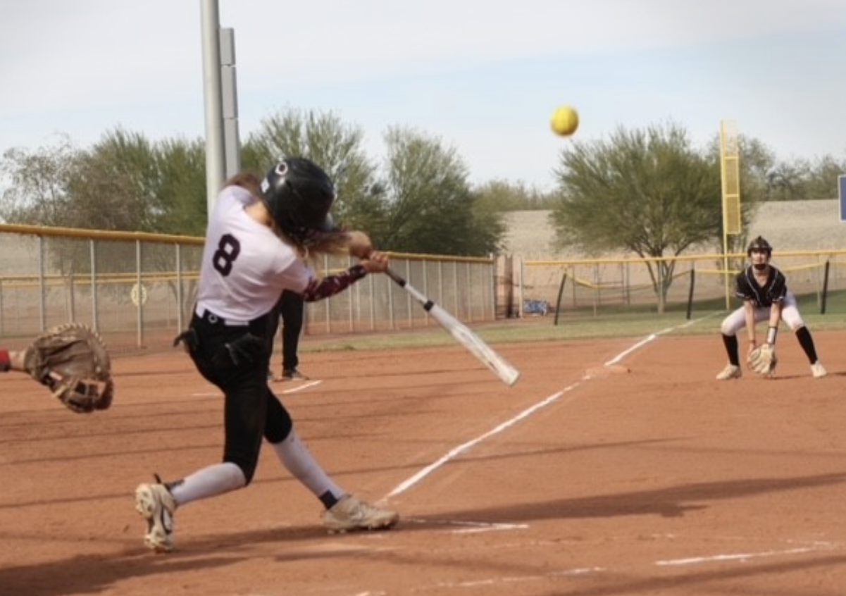 Paitlyn Vidano connects with the pitch GOOD HORIZONTALjpg